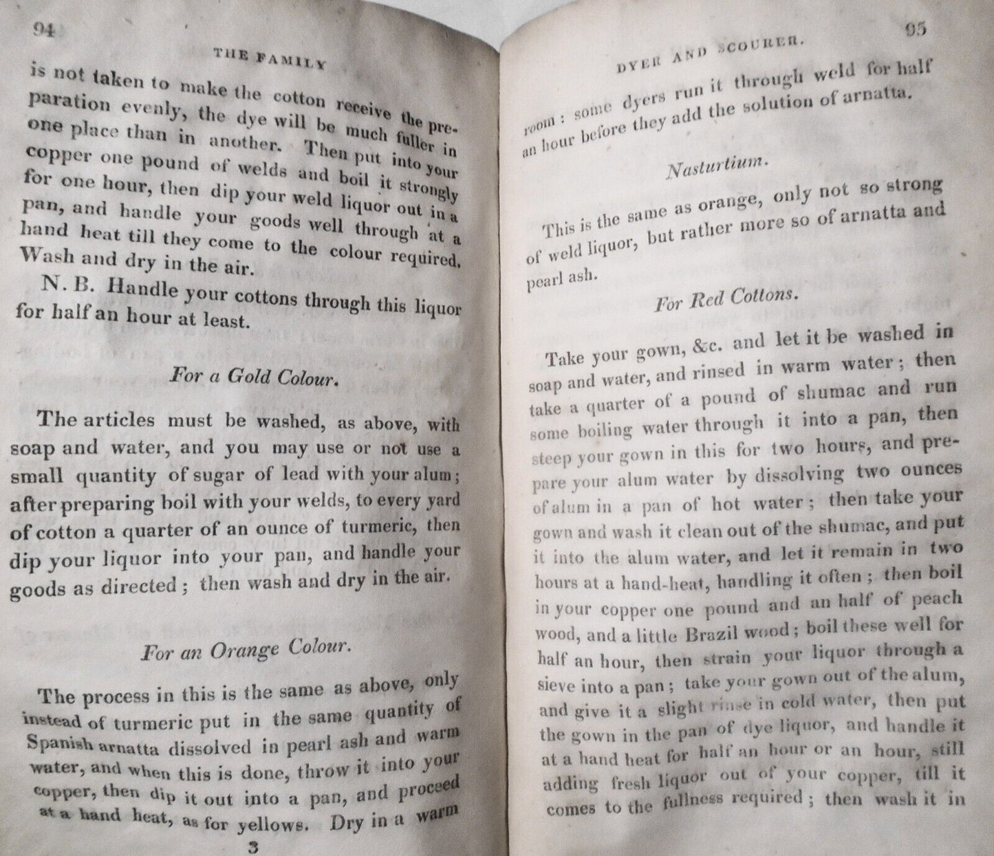 1818 The Family Dyer and Scourer, by William Tucker. 2nd ed