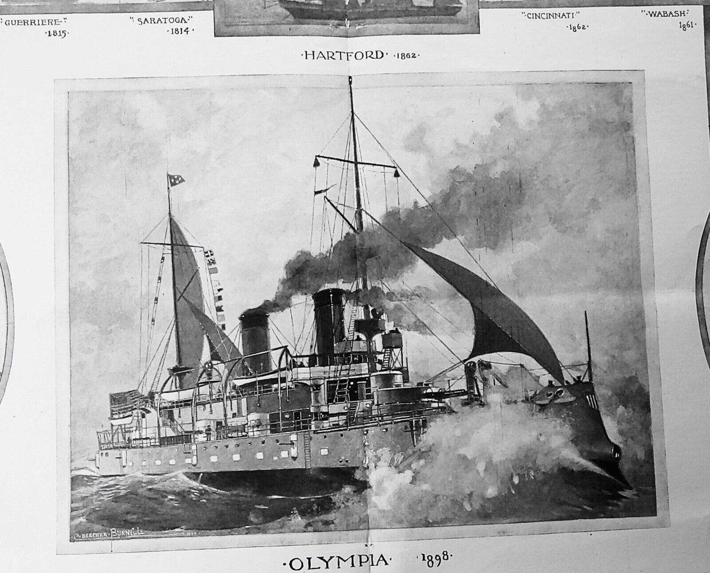 The Fighting Flag-Ships of the United States Navy -  Harper's Weekly, 3/24/1900