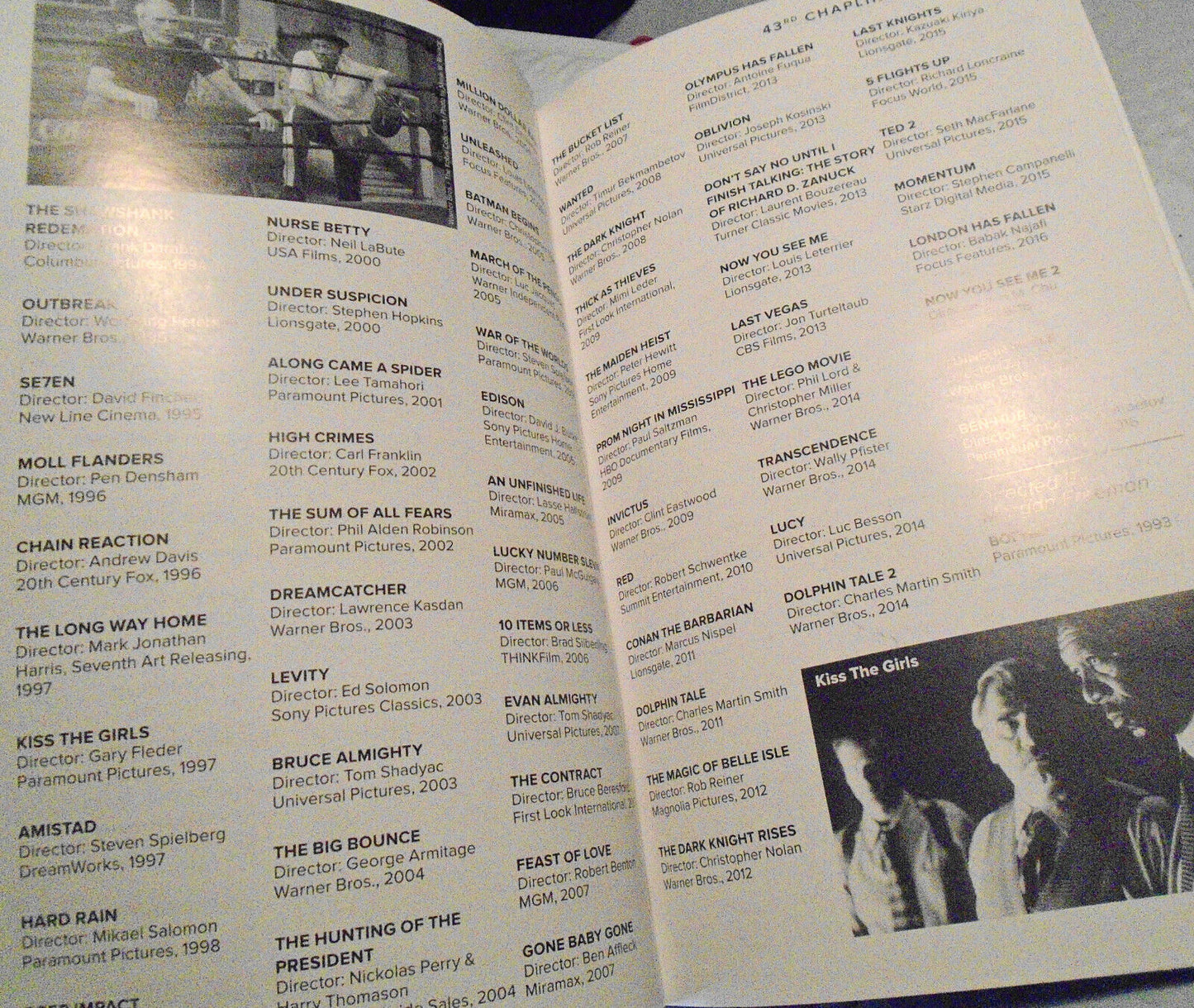 Honoring Morgan Freeman Playbill - 43rd Chaplin Award Gala - Lincoln Center 2016