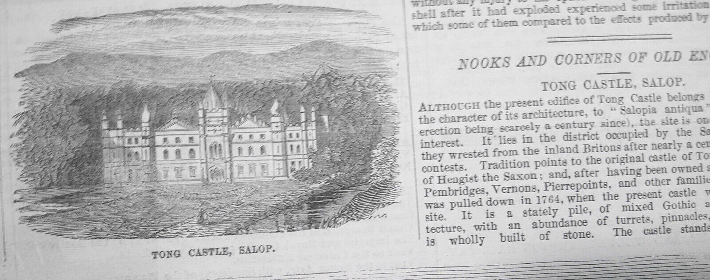 Captain Disney's War Projectile Experiments - Illustrated London News  - 1855
