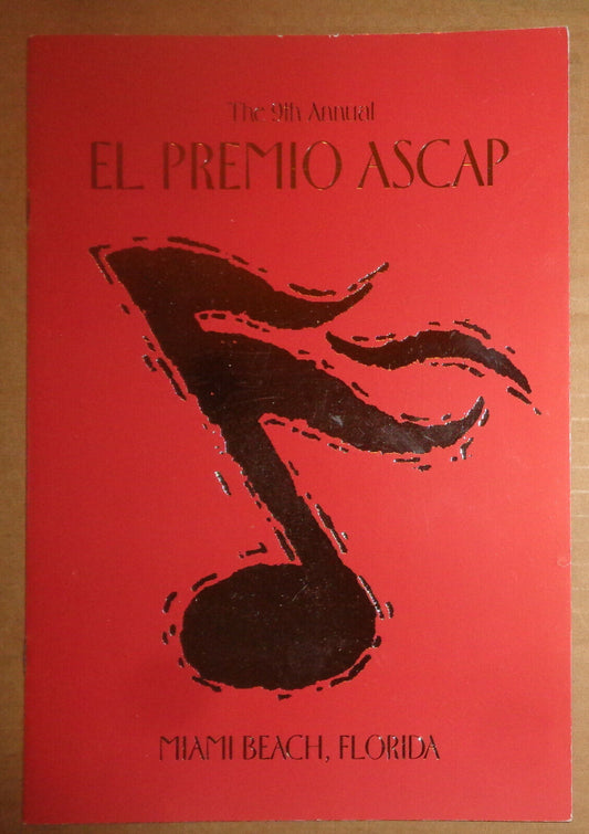 El Premio ASCAP 2001 - Program & Invitation - Omar Alfanno, Arturo Sandoval