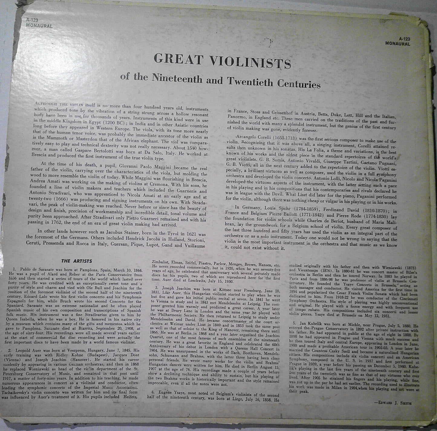 4 violin & cello vinyl LPs lot : Milstein, Szigeti, Meunier, de Sarasate, et al