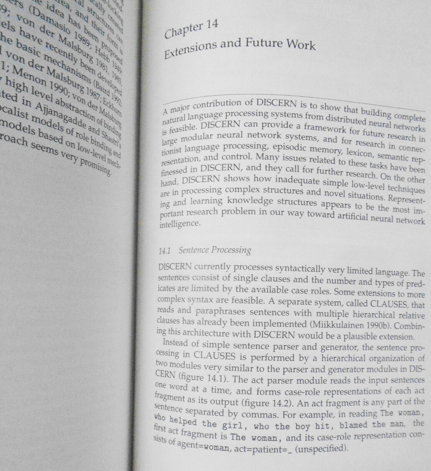 [Neural networks] Subsymbolic Natural Language Processing, by Risto Miikkulainen
