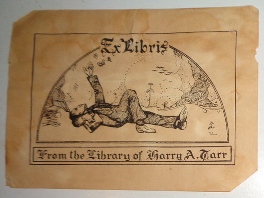 Harry A. Tarr Ex Libris Bookplate - circa 1925