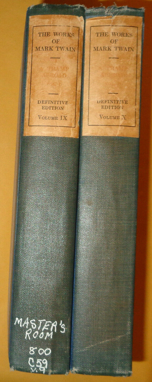 Mark Twain - A Tramp Abroad - 2 Vol Set - 1923 - Limited Edition, Gabriel Wells