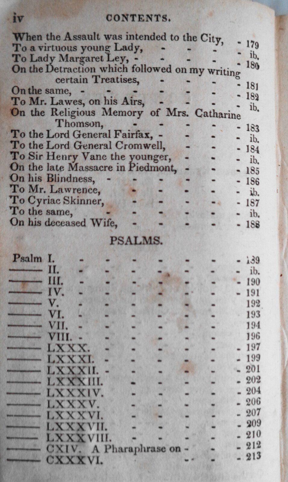John Milton : Paradise Regained And Other Poems. [1840].