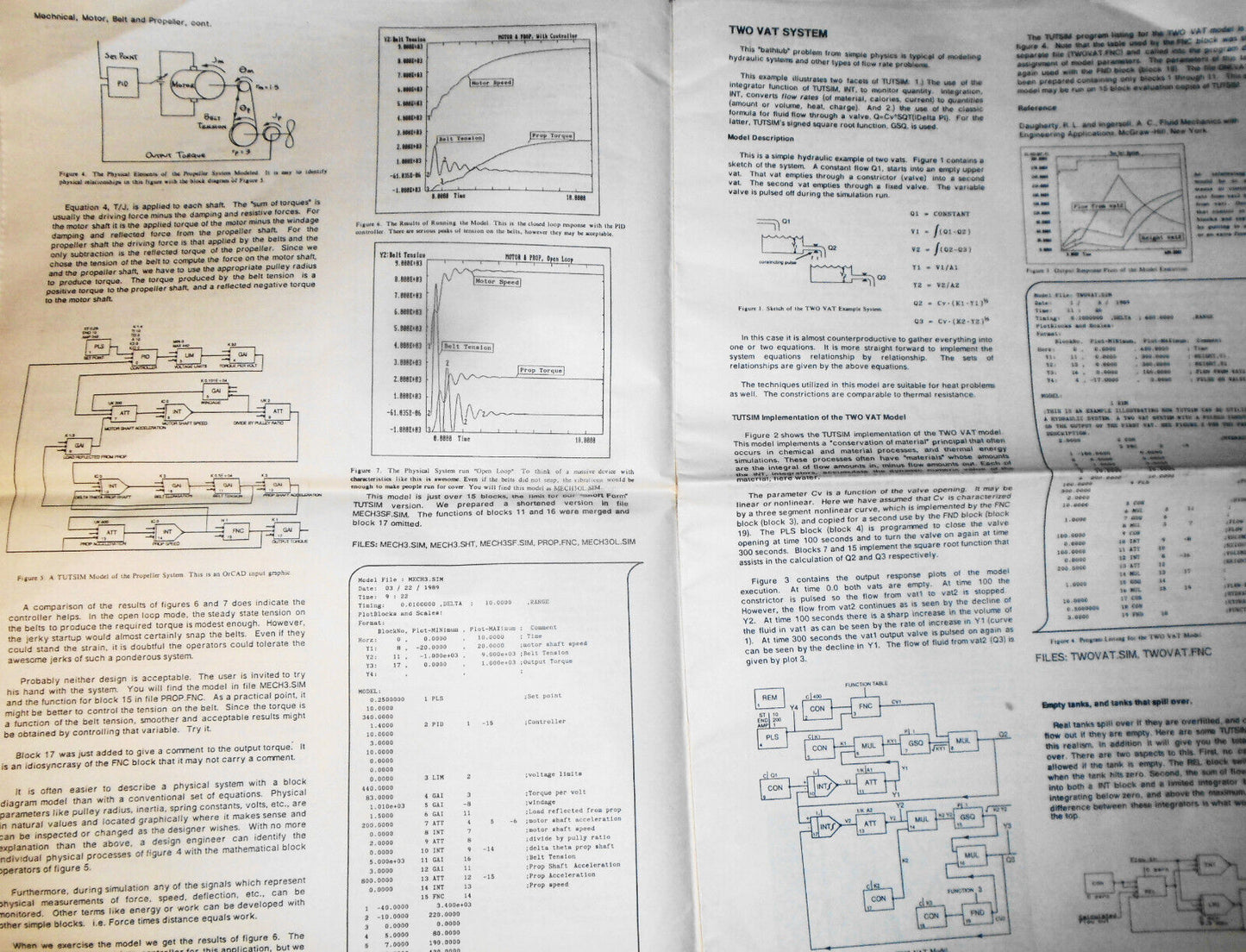 Tut's Blocks, July 1990 - TUTSIM - 1st commercial simulation software for IBM PC