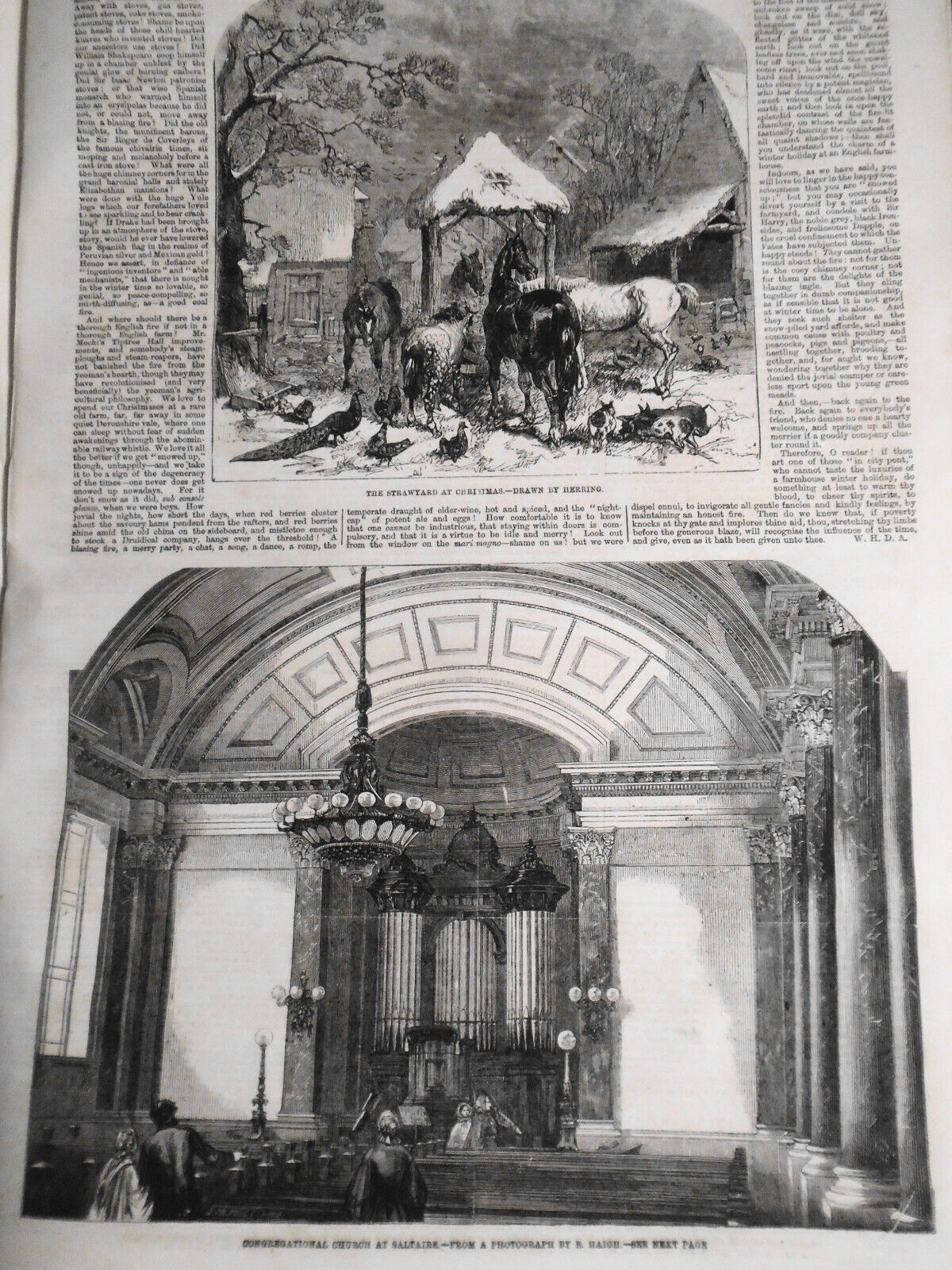 The Illustrated London News December 24, 1859 original with Christmas Supplement