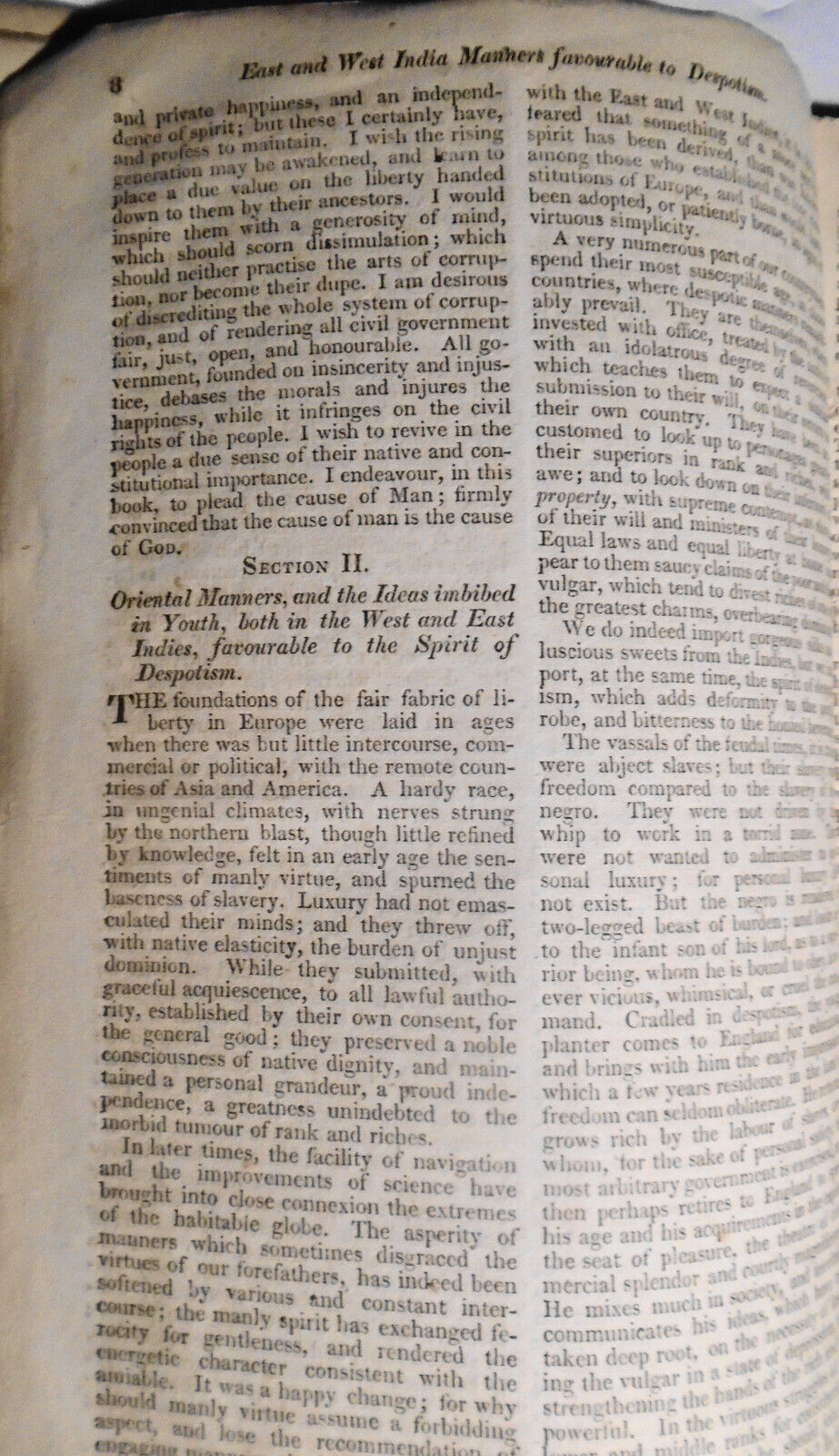 1821 The spirit of despotism. Dedicated to Lord Castlereagh. By Vicesimus Knox.