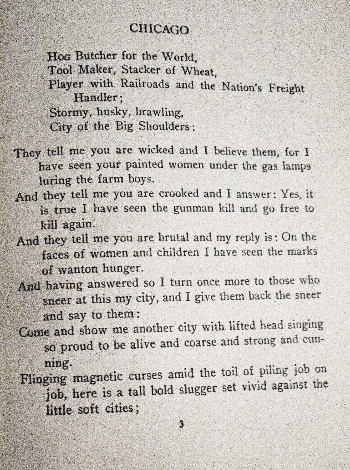 Carl Sandburg - Chicago Poems - First edition, 1916