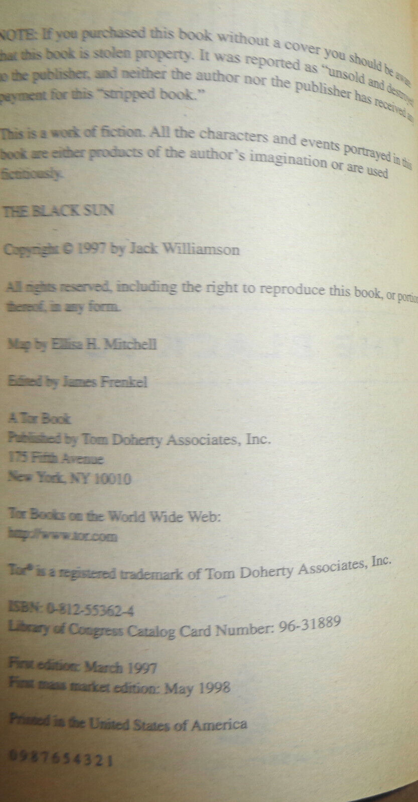 Jack Williamson : Dragon's Island, Black Sun, One Against Legion - 1st pb ptgs
