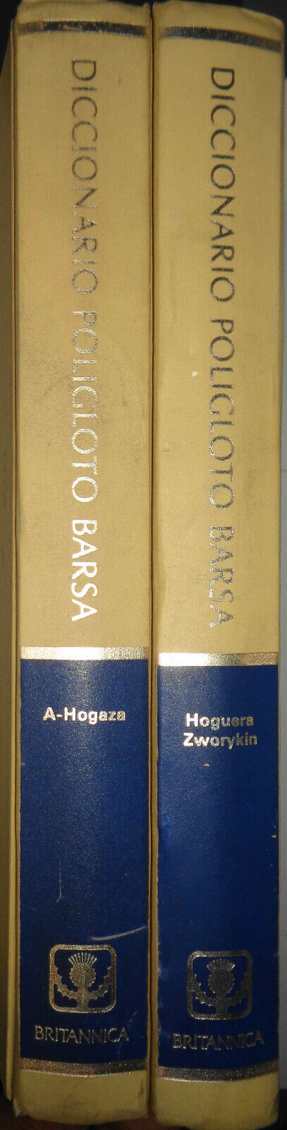 Diccionario Poligloto Barsa - 2 Vol. Set, 1980 - by Encyclopaedia Britannica