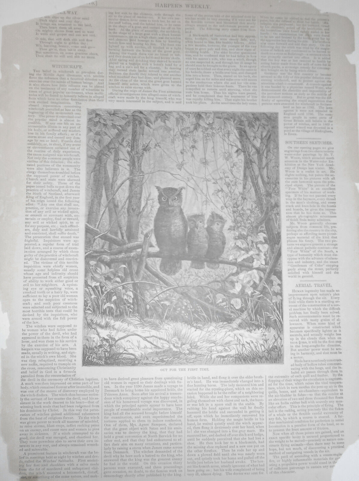 Southern Sketches - a Poor White -- Harper's Weekly  July 31, 1875