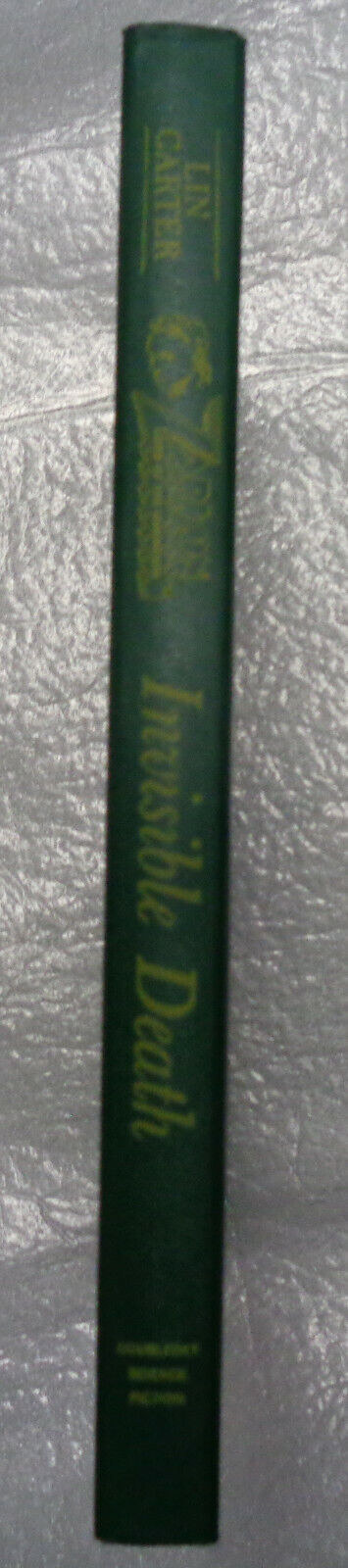 Invisible Death by Lin Carter (Hardcover) First Edition 1975 - Zarkon series