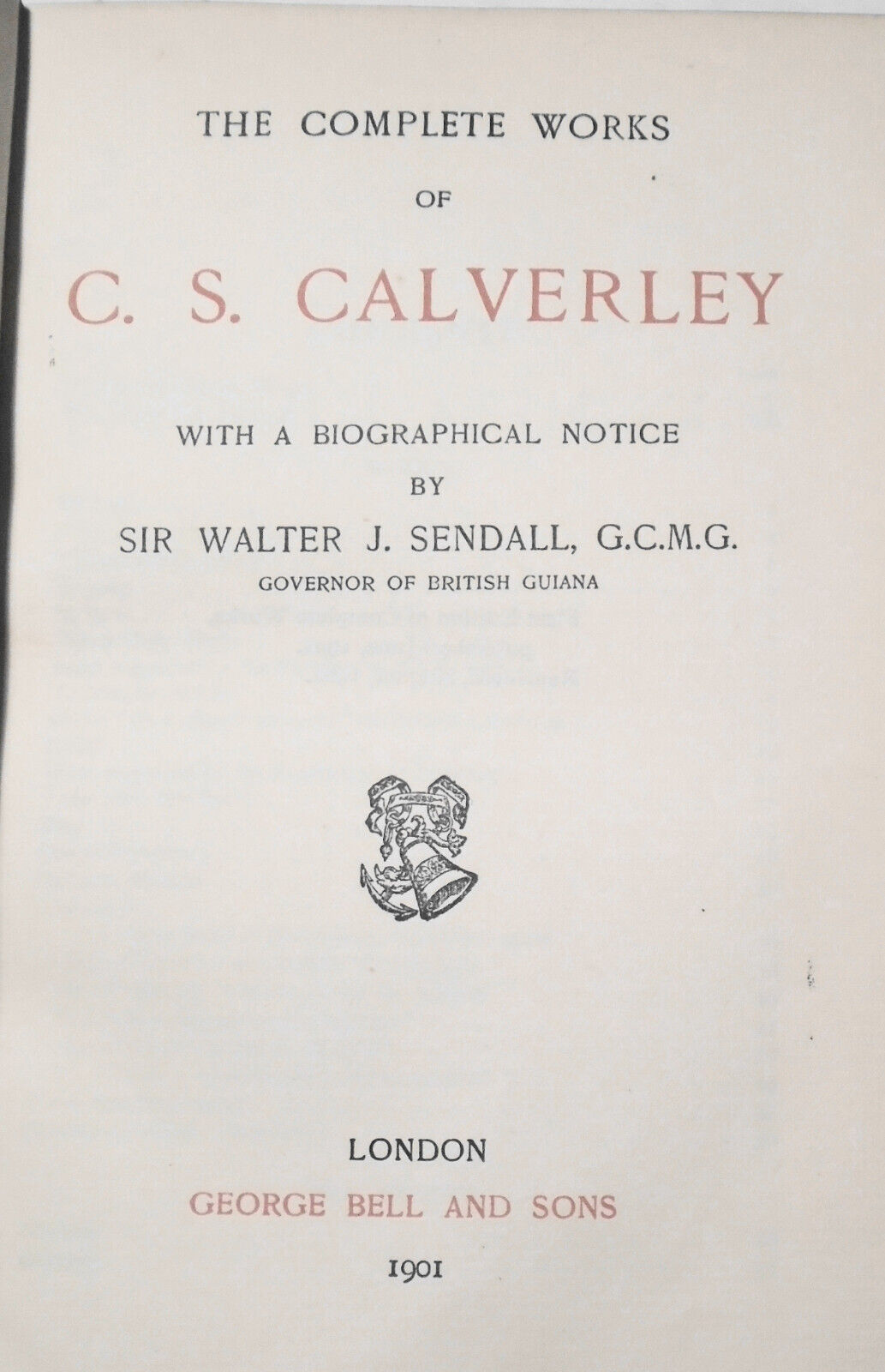 The Complete Works of C. S. Calverley. 1901.