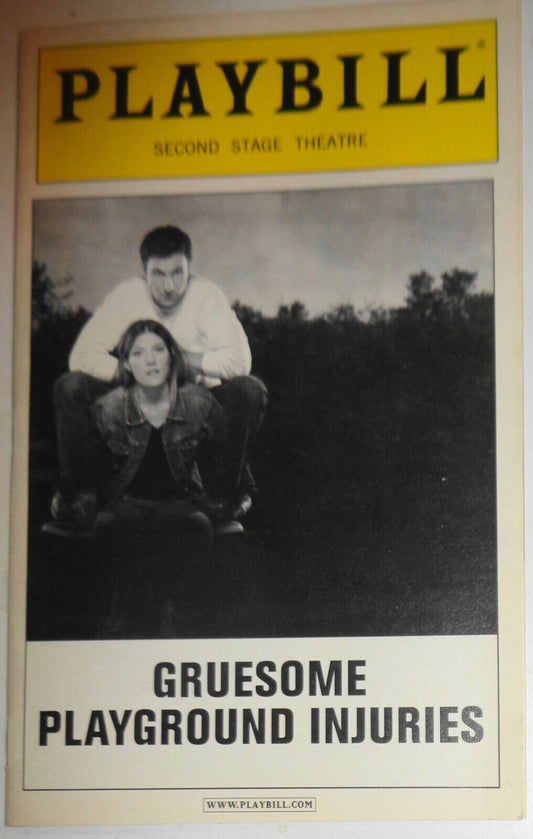 Gruesome Playground Injuries - Playbill - January 2011 Jennifer Carpenter