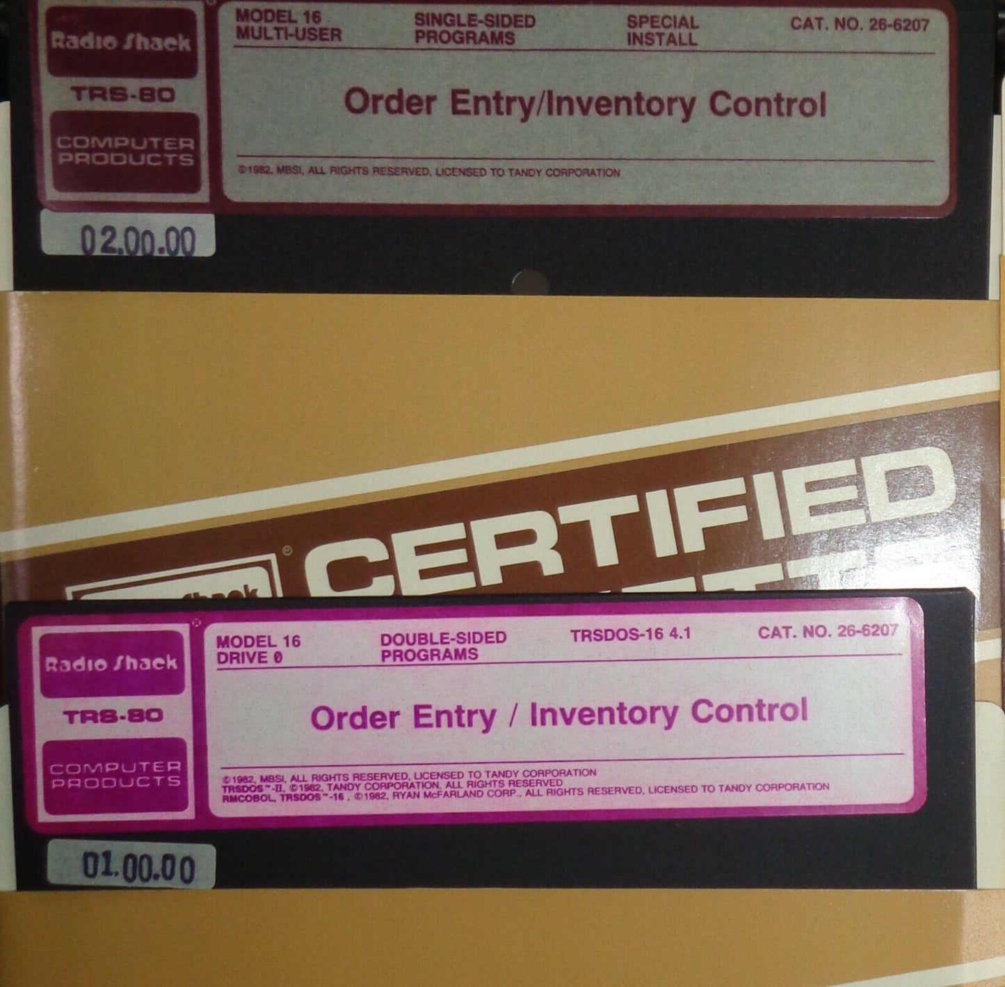 TRS-80 Model 16 Order Entry / Inventory Control Xenix Multi-User & TRSDOS-16