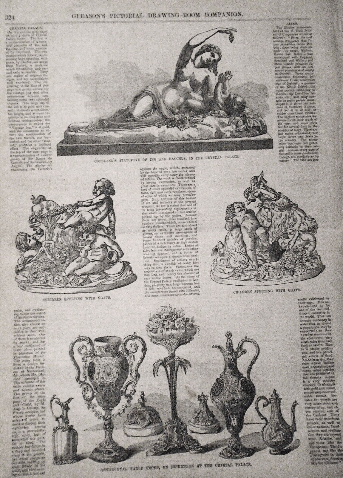 Gleason's Pictorial, May 27, 1854 - Crystal Palace; Ticonderoga; Cassoway...