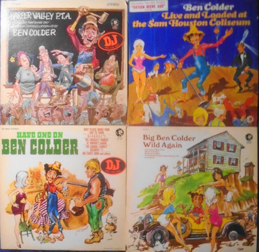 Ben Colder: 4 LP PROMO Wild Again; Live & Loaded; Harper Valley PTA; Have One On