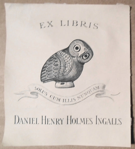 Daniel Henry Holmes Ingalls - Ex Libris Bookplate