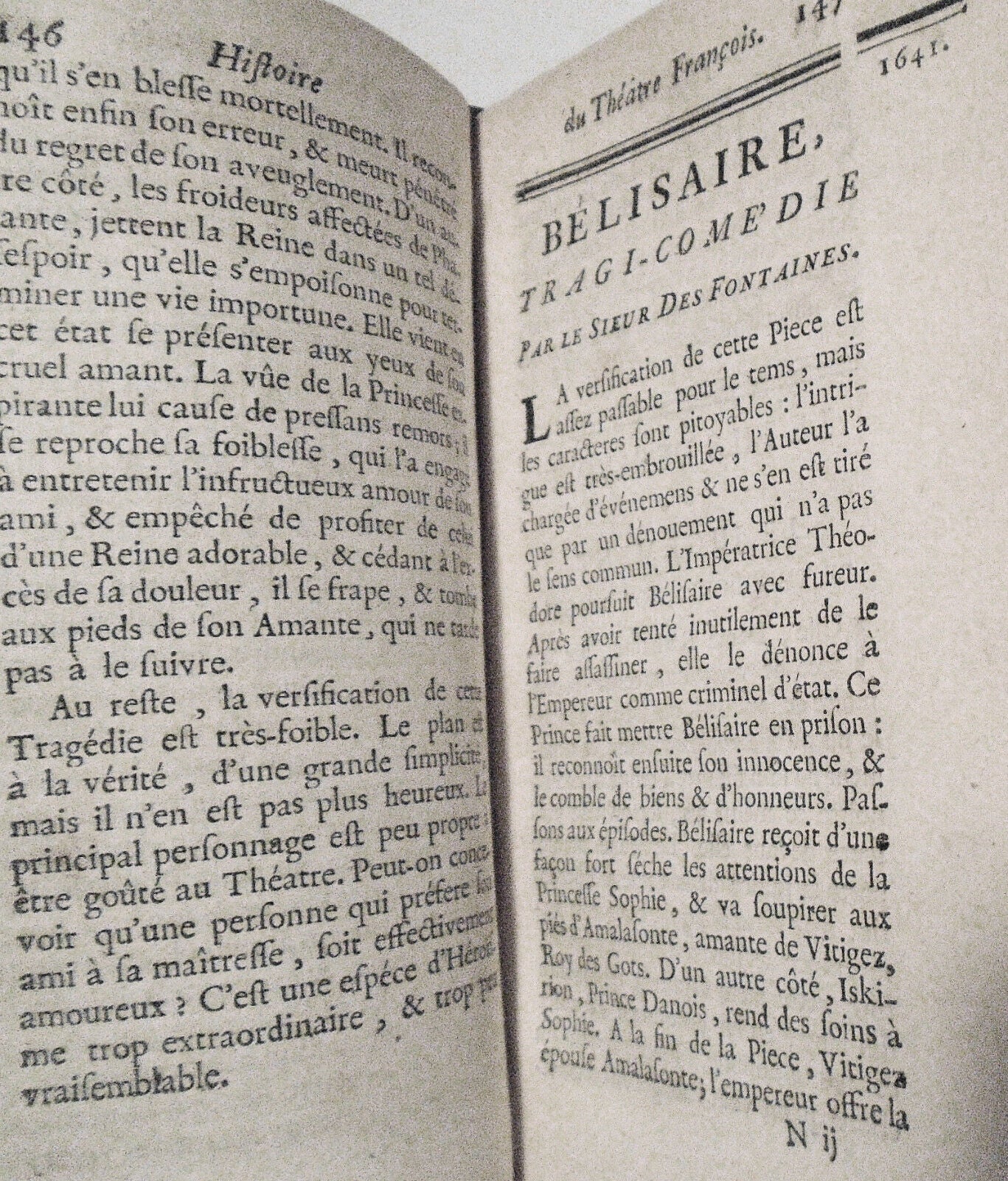 1746 Histoire Du Theatre Francois Tome 6. Corneille, Gilbert, Scudery, et al.