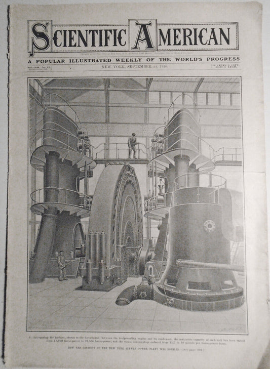 Scientific American - September 24, 1910 - Complete Original Issue.