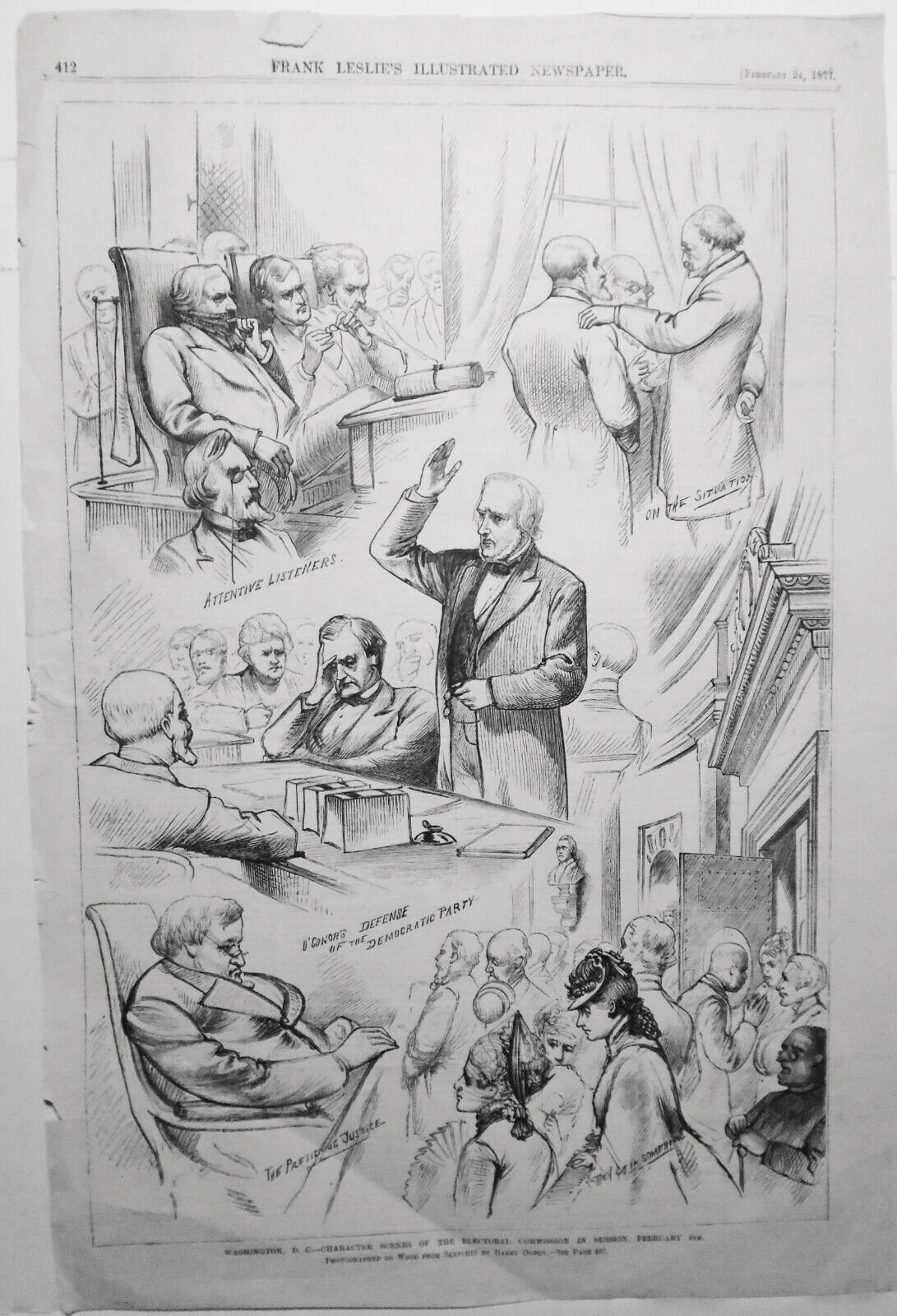 Washington, D.C. - Character Scenes Of The Electoral Commission In Session, 1877