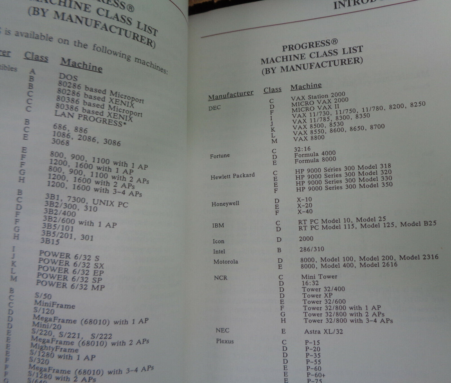 PROGRESS fourth-generation application development system catalog 1987