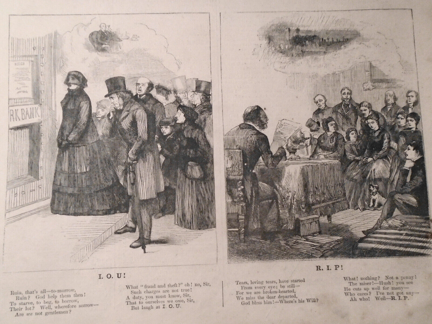 Harper's Weekly Jan 18, 1868 - Original - Clerkenwell Prison Explosion; Icebergs