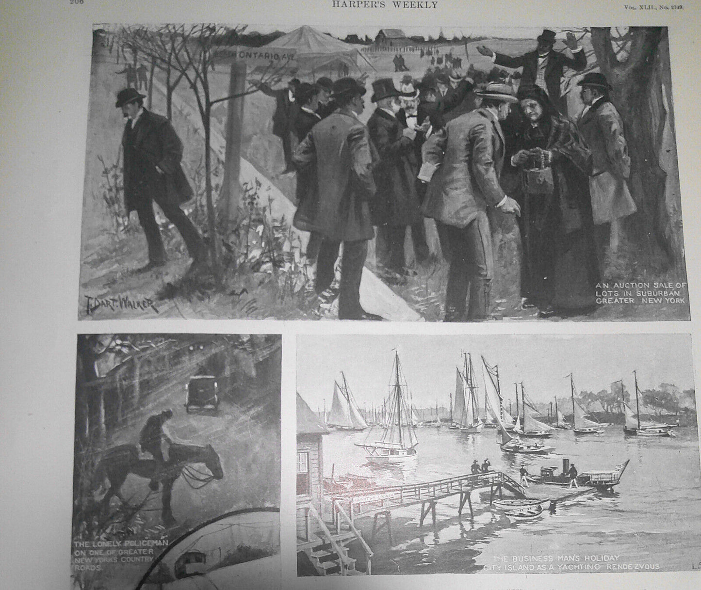 How People Come and Go in New York - Harper's Weekly, February 26, 1898 section