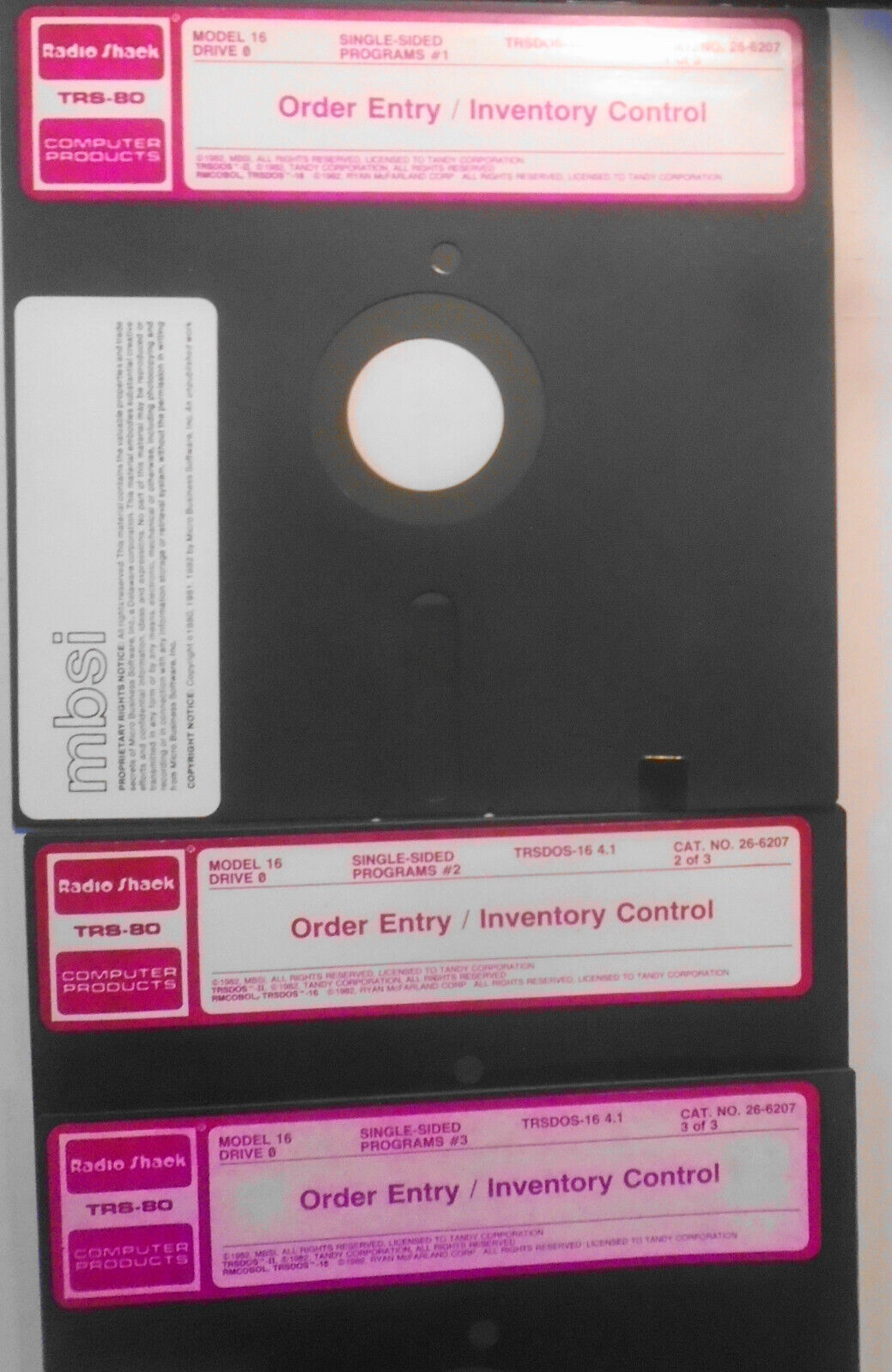 1982 TRS-80 Model 16 Order Entry/Inventory Control Xenix Multi-User & TRSDOS-16