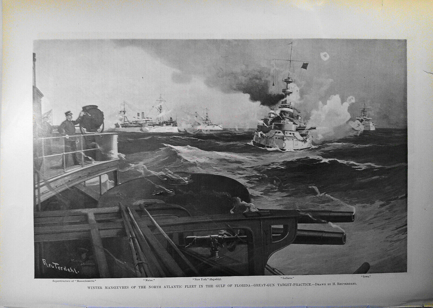 Winter Manoeuvres of the North Atlantic Fleet in the Gulf of Florida. HW 1898