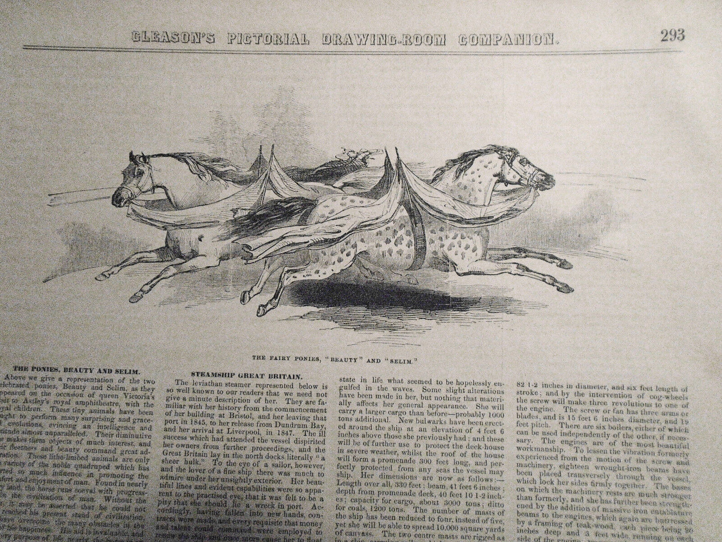 Gleason's Pictorial - Complete Original Issue - May 8, 1852. Baltimore Cemetery.
