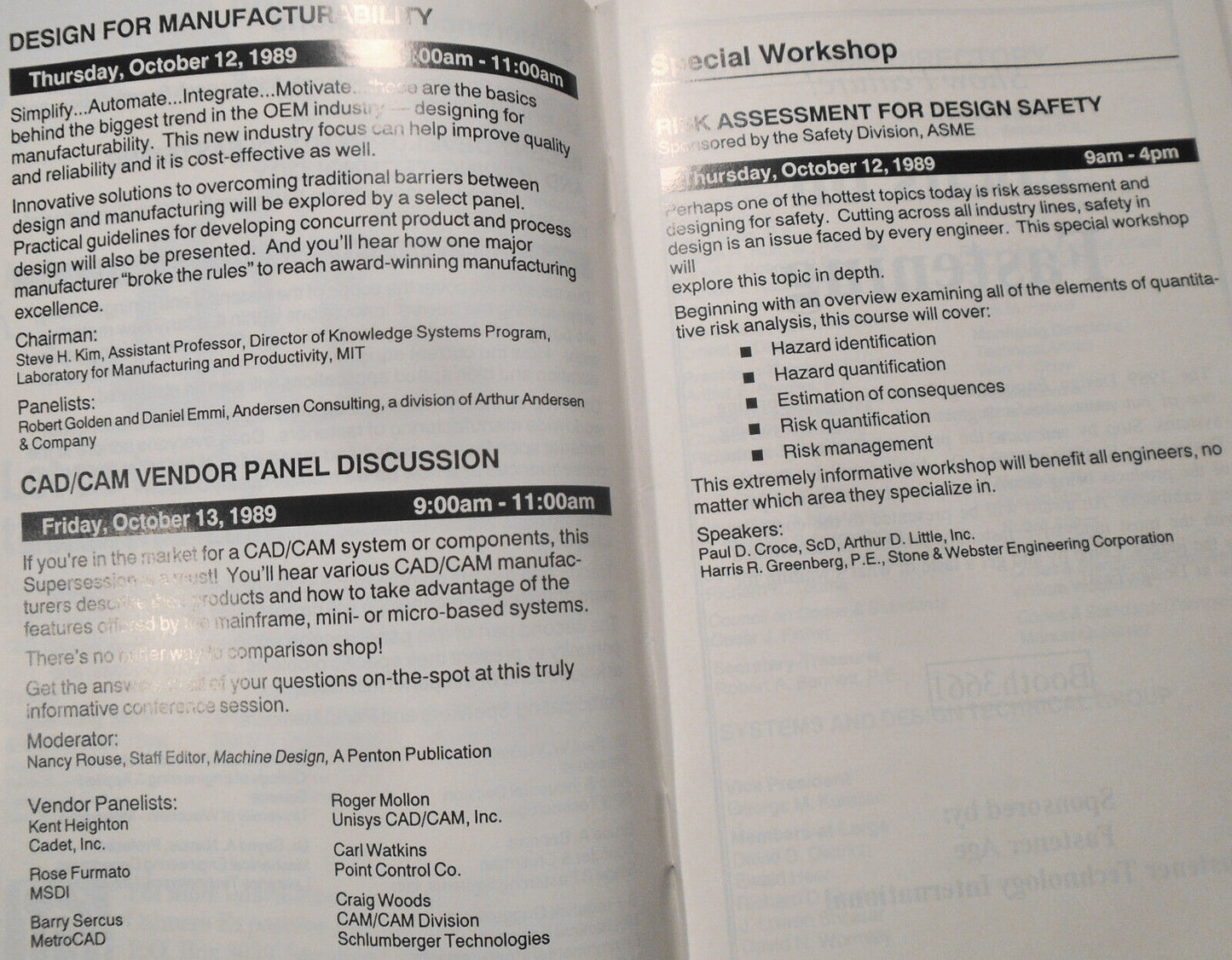 1989 Design Engineering Show & Conference Official Directory & Buyers' Guide. NY