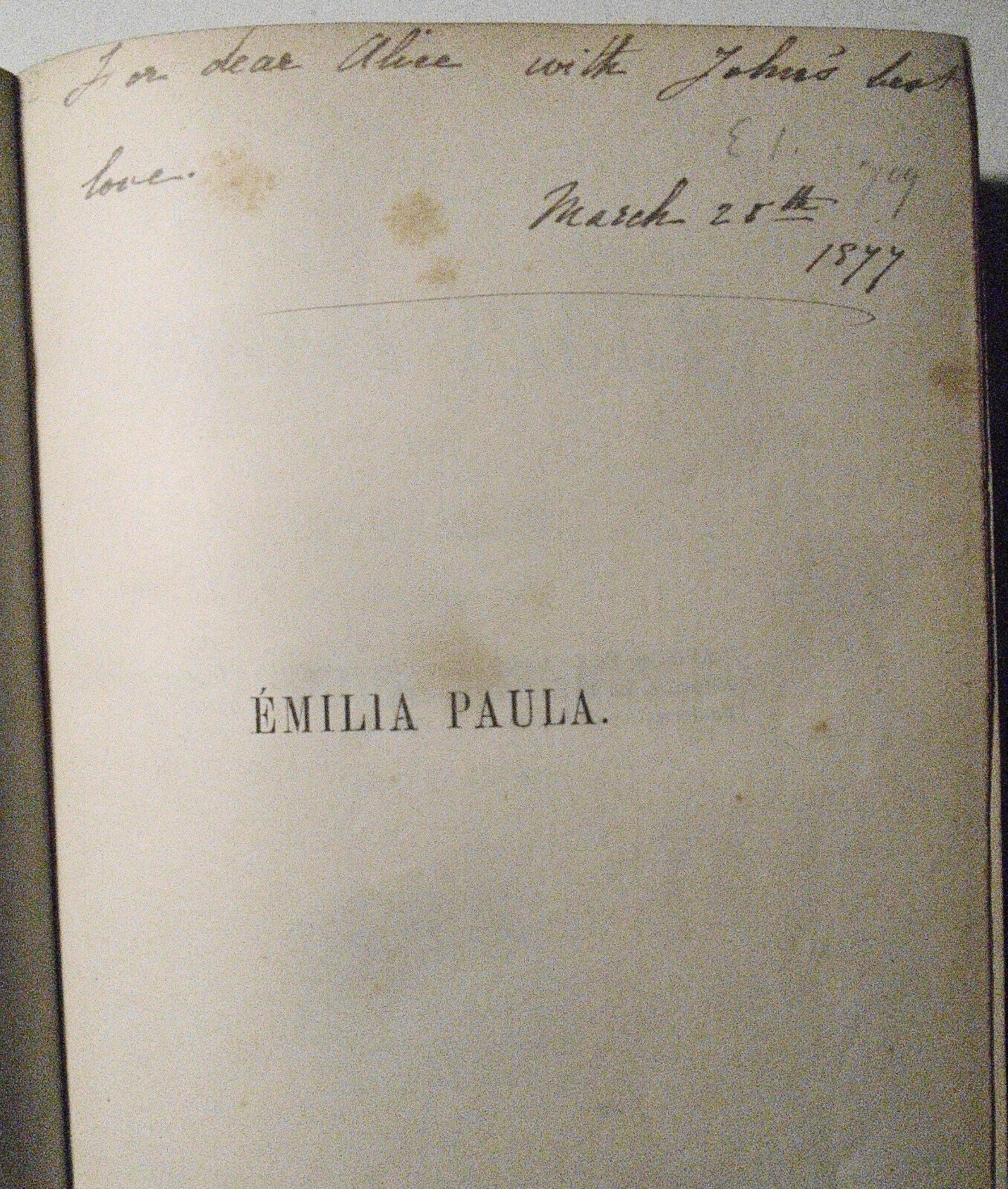 1874 Emilia Paula par J. Bareille, 8eme édition revue et corrigée