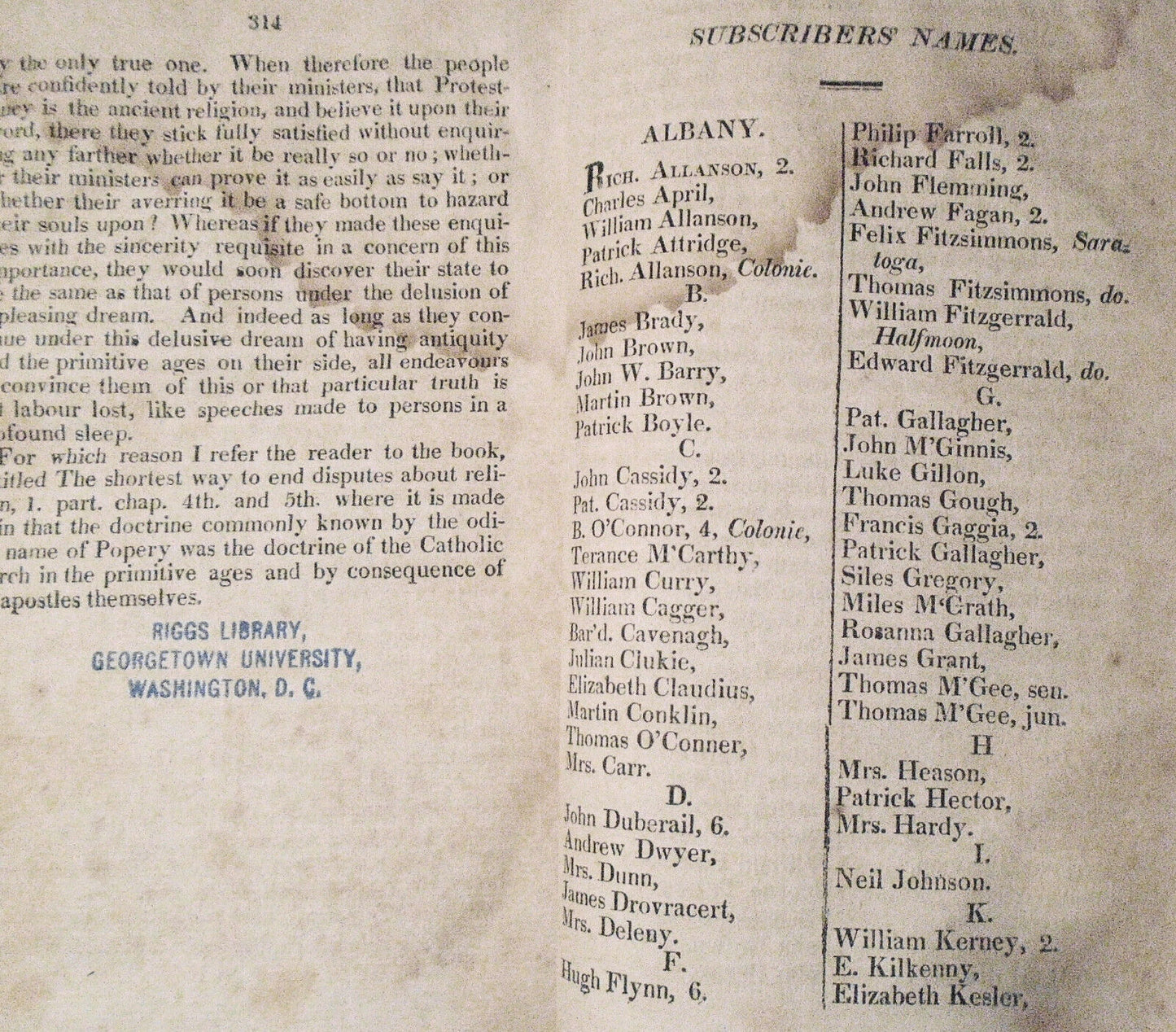1814 A plain and rational account of the Catholic faith, by Robert Manning