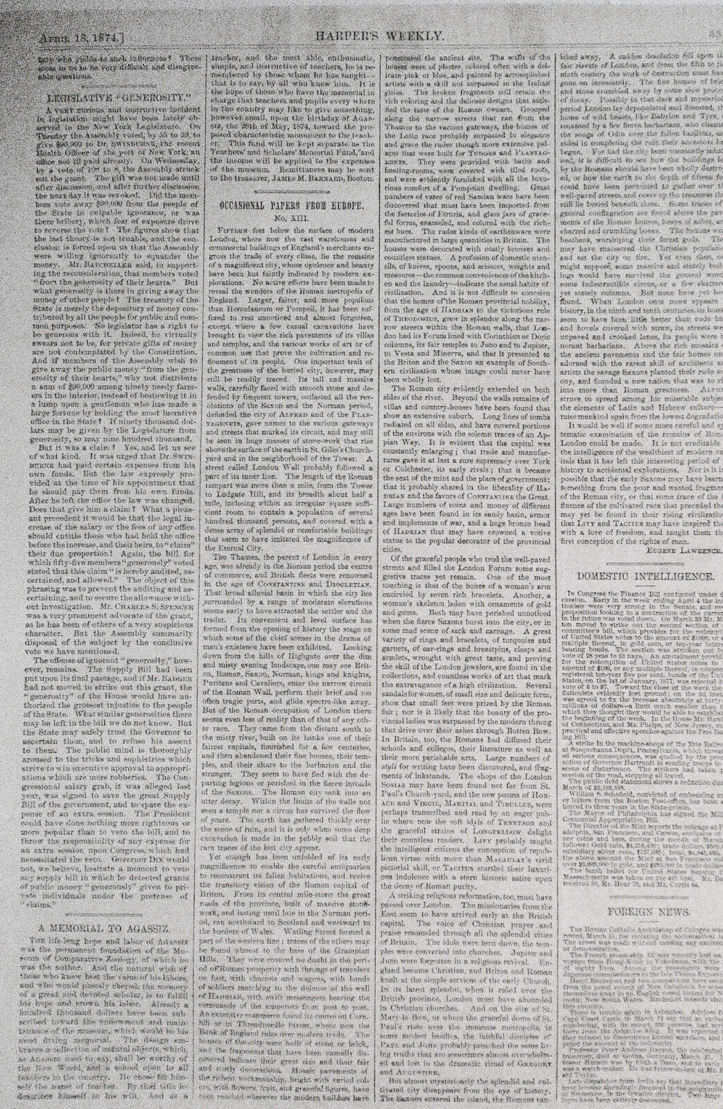 American Sardine Fishery.  Harper's Weekly, April 18, 1874 By Granville Perkins