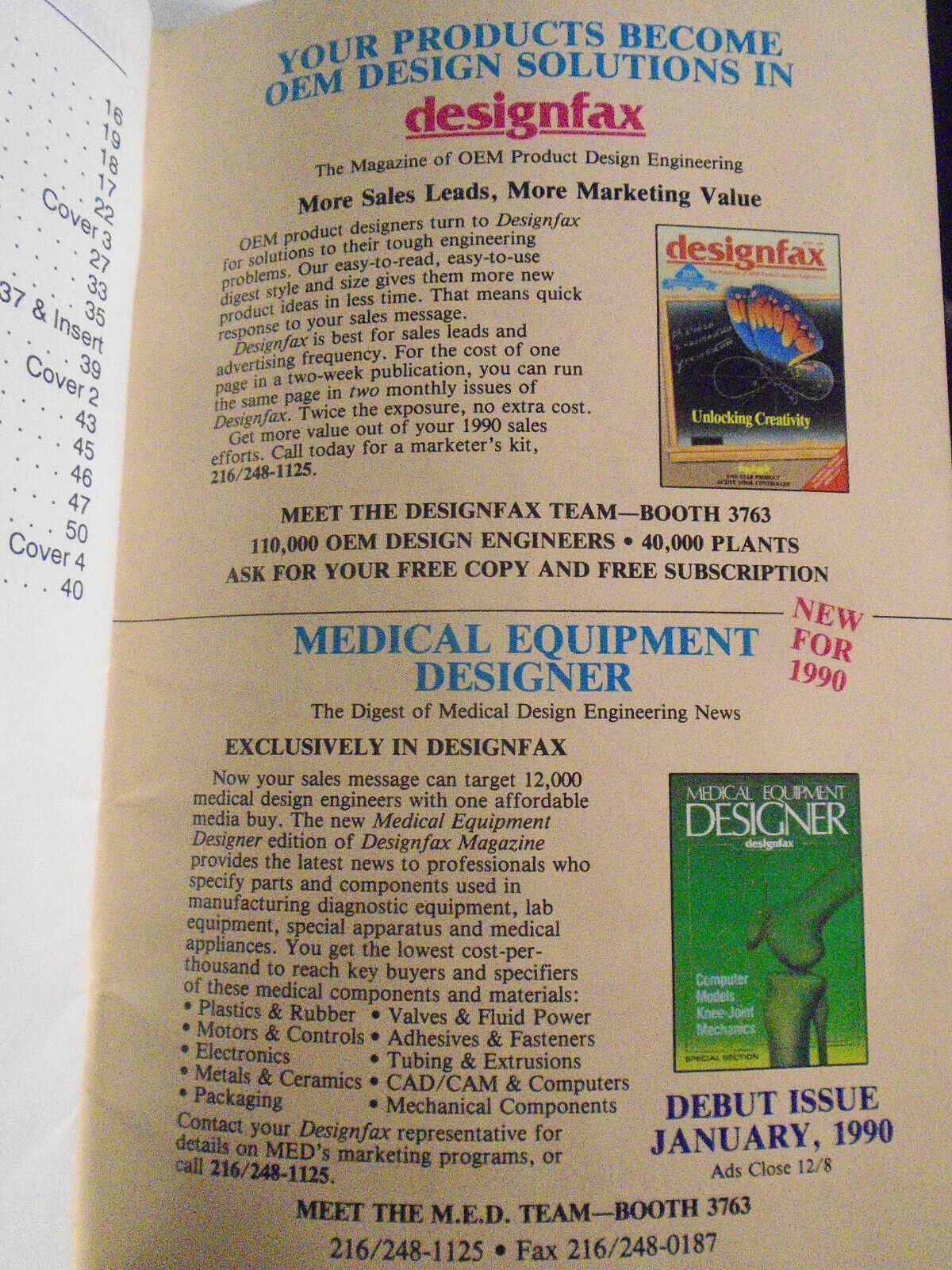 1989 Design Engineering Show & Conference Official Directory & Buyers' Guide. NY