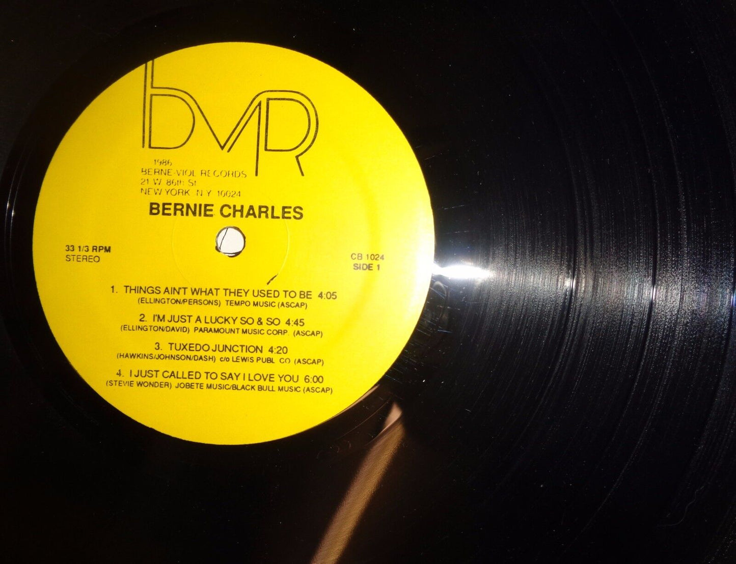 Bernie Charles - In the swing of things - vinyl LP - 1986 - Jazz violin