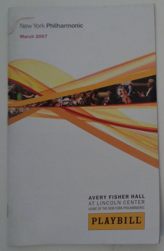 CELEBRATION OF SIR COLIN DAVIS'S 80th BIRTHDAY - PLAYBILL - LINCOLN CENTER, 2007