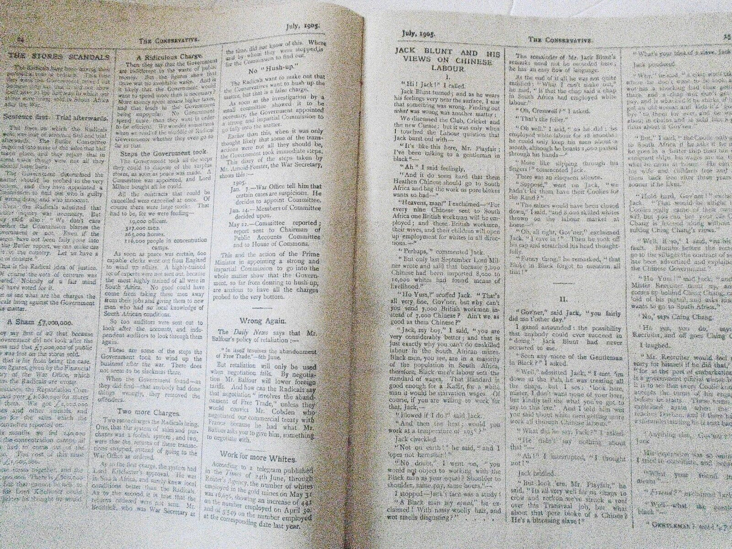 1905 West Somerset Liberal vs. Conservative dueling Publications July '05