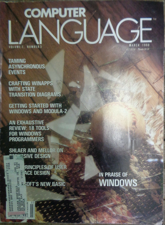 Computer Language Magazine March 1990, In Praise of Windows, Asynchronous events