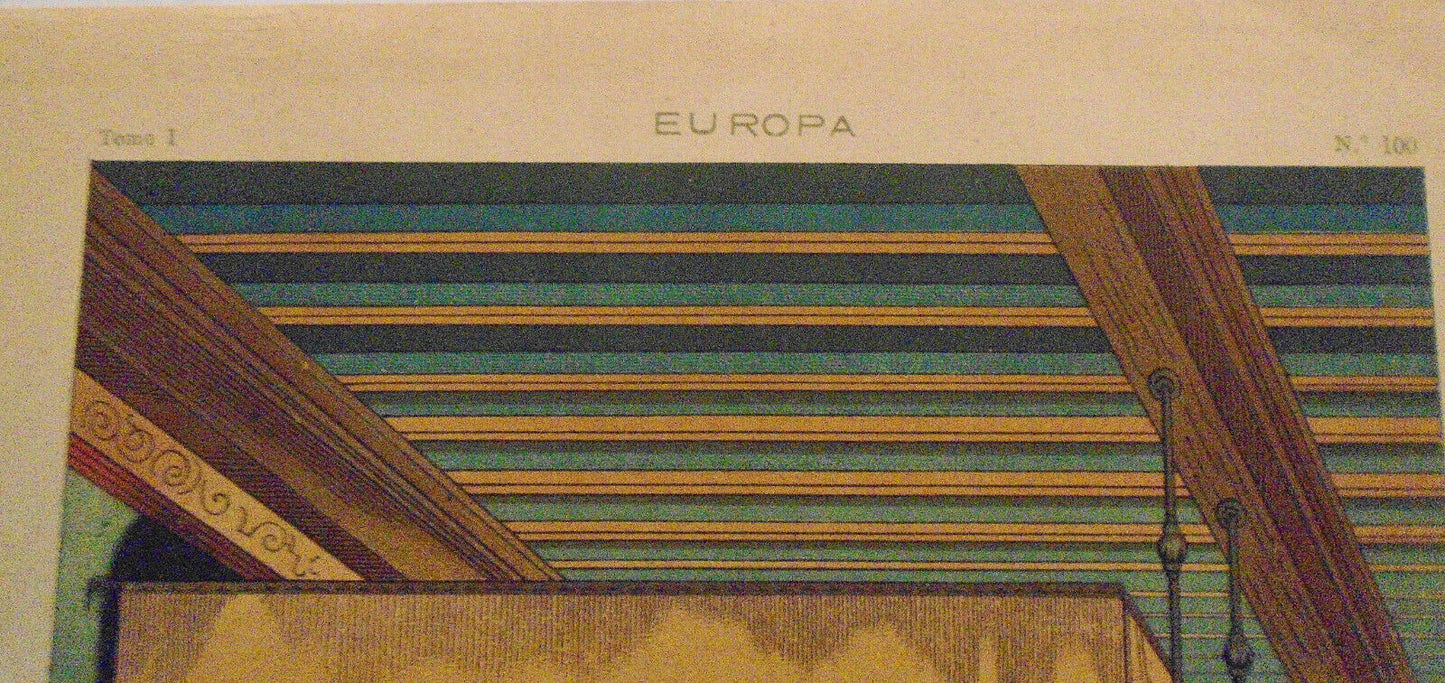 Europa: Sala dormitorio -  ca 1890, by J Aleu, Barcelona
