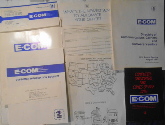 1983 E-COM, Electronic Computer Originated Mail, Promo Kit - by USPS