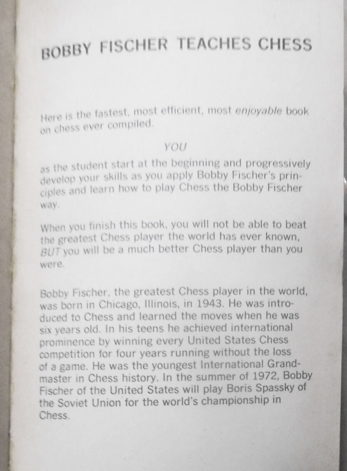 Profile of a Prodigy, Fischer-Spassky, & Bobby Fischer Teaches Chess - Lot of 3