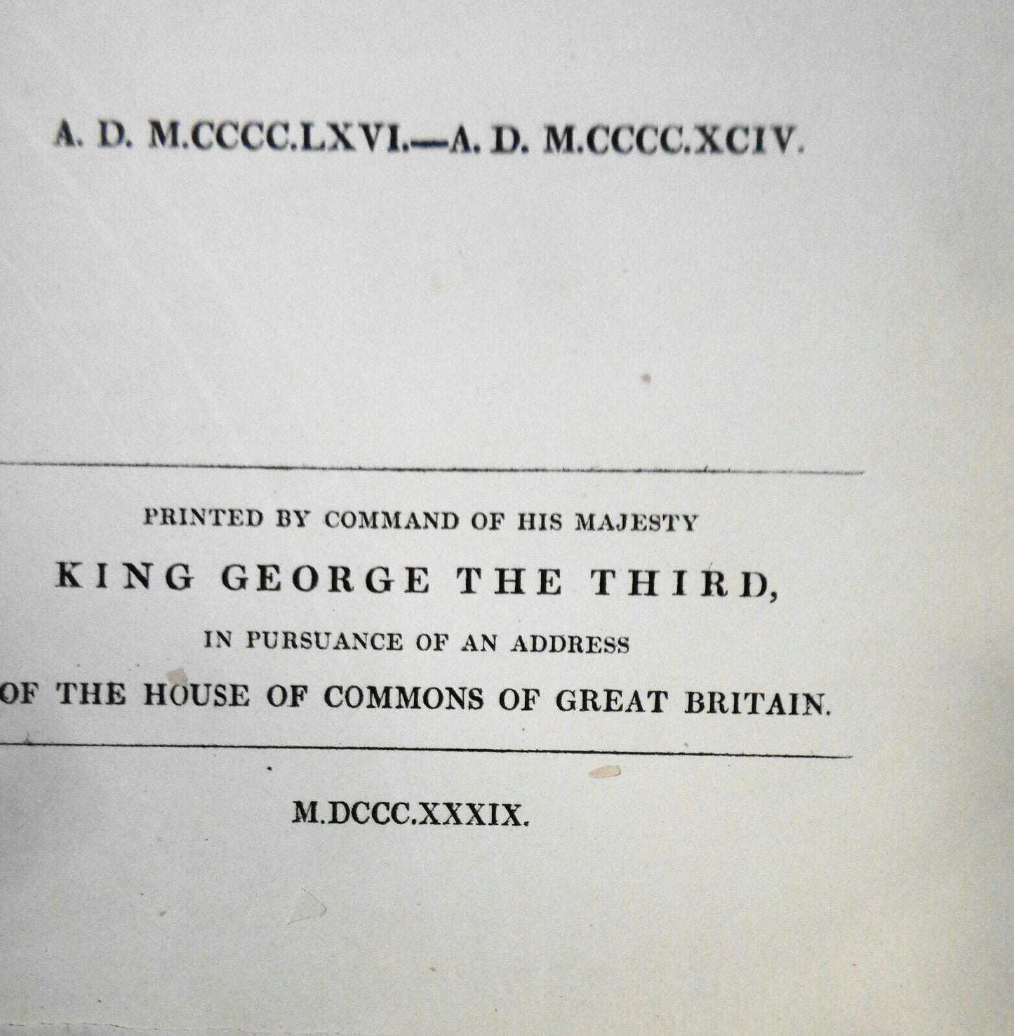 1839 - The Acts of the Lords Auditors of Causes & Complaints, A.D. 1466-1494.