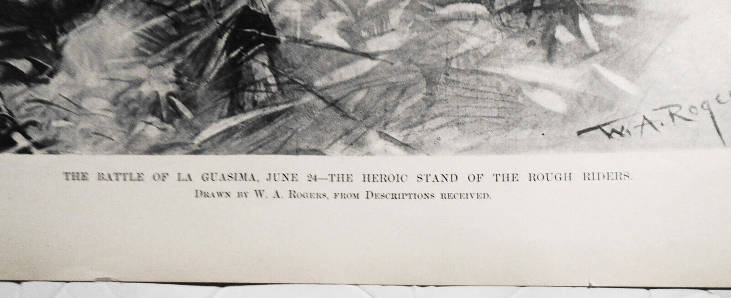 The Battle of La Guasima, June 24 - The Heroic Stand of the Rough Riders, 1898