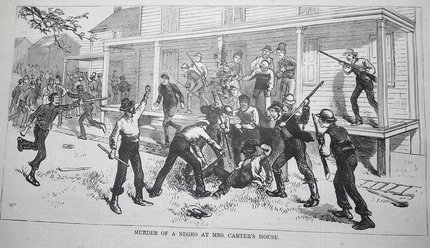 Patenburg Massacre, Killing of Denis Powell - Harper's Weekly, October 12, 1872