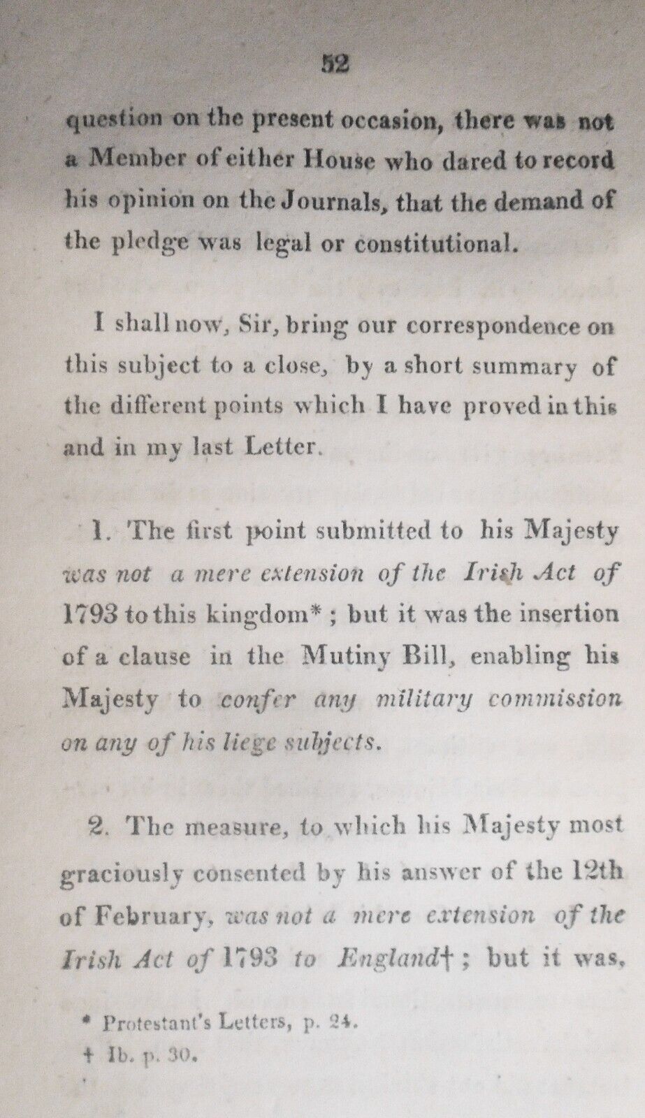 1807 Letters of Scaevola, on the Dismissal of His Majesty's Late Ministers, I&II