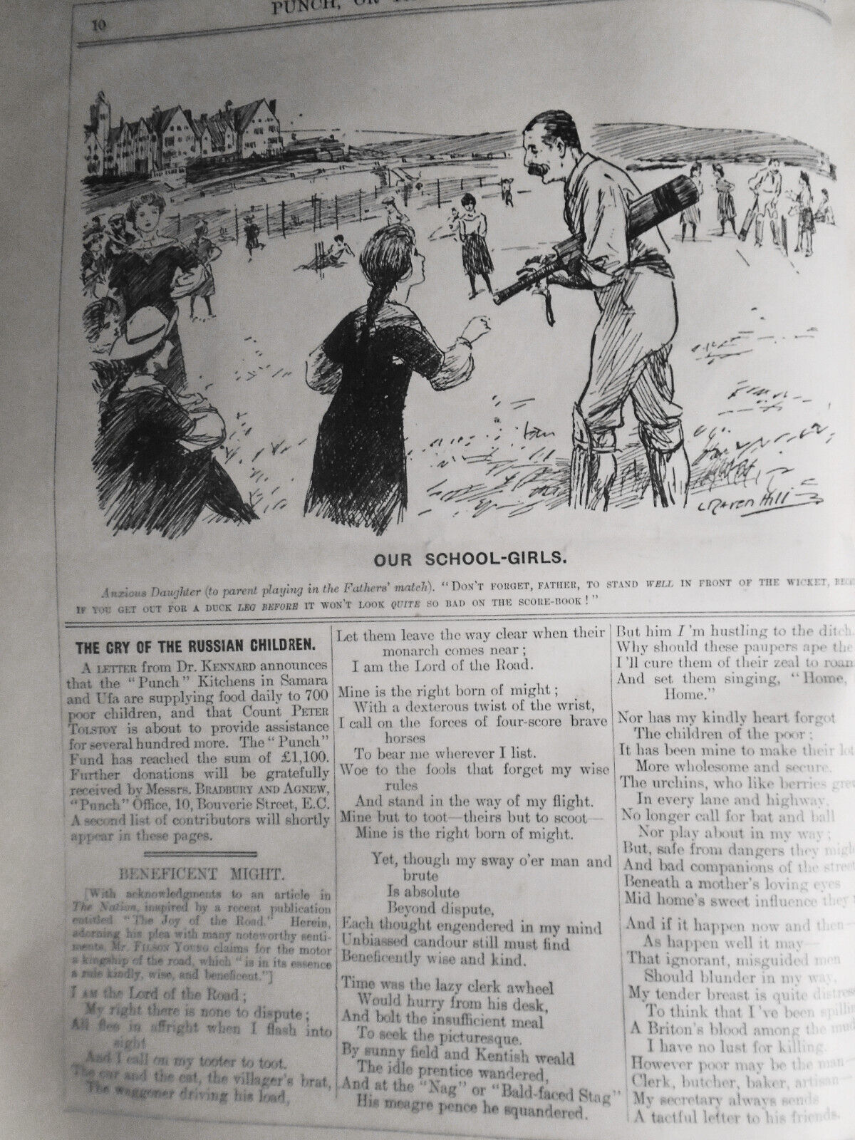 Punch Magazine, July-Dec 1907. Bound volume. With  1907 Almanac.